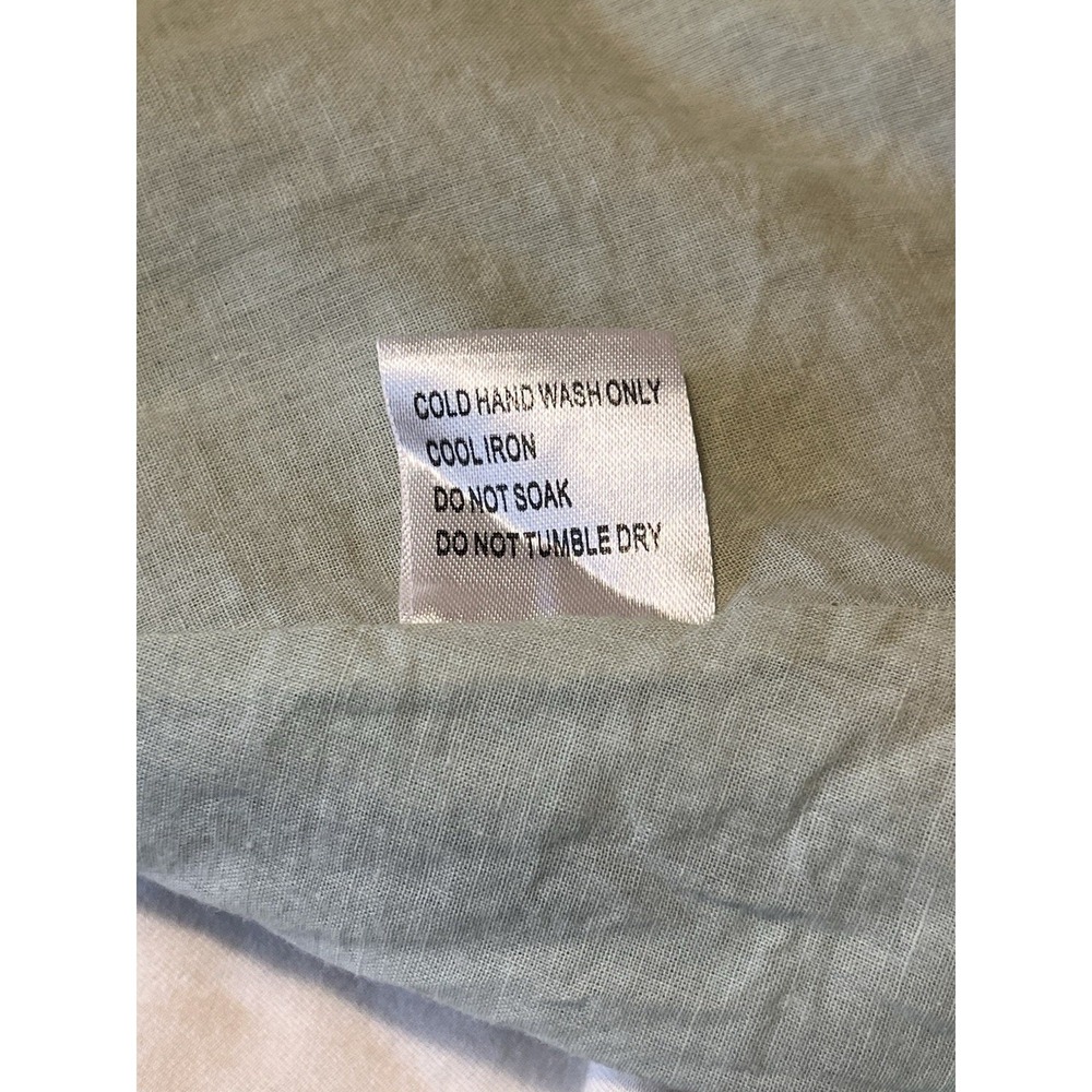 Princess Polly Empress of Love Mini Babydoll Top Dress Sage Green sz 6 Linen - Picture 11 of 15